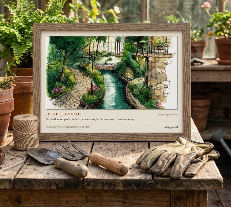 Serre tropicale — jardin sous verre